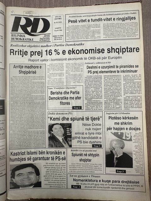 Rilindja Demokratike 1996-04-16